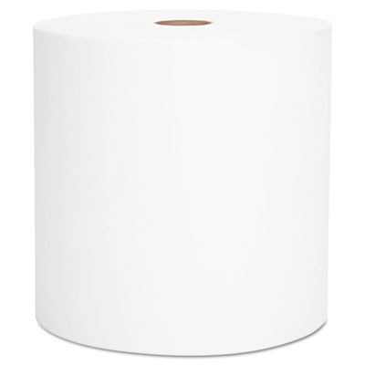 Essential Hard Roll Towel, 1-Ply, 8" x 1,000 ft, 1.5" Core, White, 6 Rolls/Carton