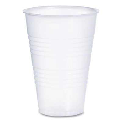 High-Impact Polystyrene Cold Cups, 14 oz, Translucent, 50 Cups/Sleeve. 20 Sleeves/Carton