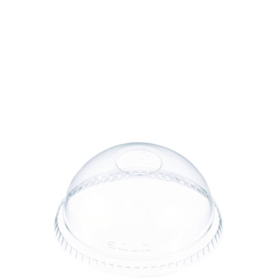 Dome-Top Cold Cup Lids, Fits 16 oz, Clear, 1,000/Carton