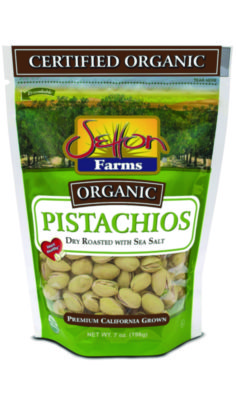 Organic Pistachios, Dry Roasted with Sea Salt, 7 oz Bag, 12/Carton