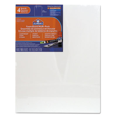 White Pre-Cut Foam Board Multi-Packs, 11 x 14, 4/Pack