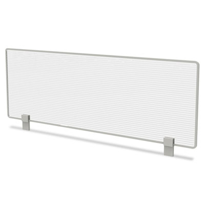 Trento Line Dividing Panel, Polycarbonate, 47.13w x 1.75d x 15.5h, Translucent