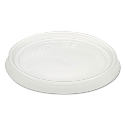 Non-Vented Container Lids, Clear, Plastic, 100/Pack, 10 Packs/Carton