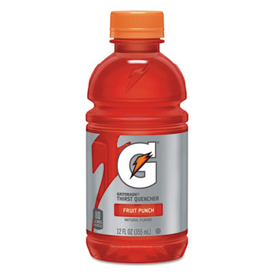 G-Series Perform 02 Thirst Quencher, Fruit Punch, 12 oz Bottle, 24/Carton