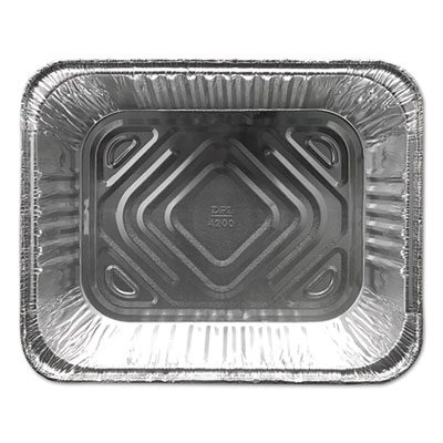 Aluminum Steam Table Pans, Half-Size Deep?120 oz., 2.56" Deep, 10.38 x 12.75, 100/Carton