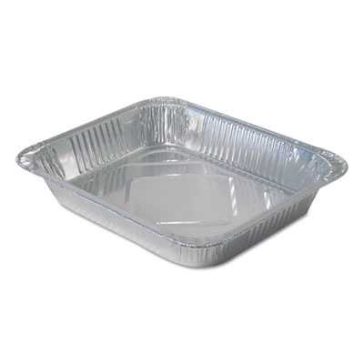 Aluminum Steam Table Pans, Half-Size Medium?104 oz., 2.19" Deep, 10.38 x 12.75, 100/Carton