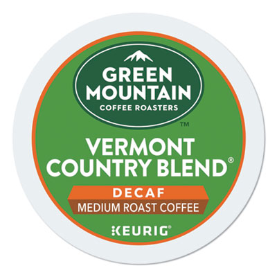 Vermont Country Blend Decaf Coffee K-Cups, 96/Carton