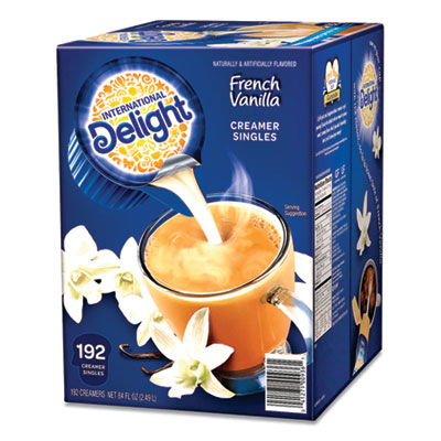 Flavored Liquid Non-Dairy Coffee Creamer, French Vanilla, 0.4375 oz Cups, 192/CT