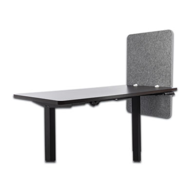 Desk Modesty Adjustable Height Desk Screen Cubicle Divider and Privacy Partition, 23.5 x 1 x 36, Polyester, Gray