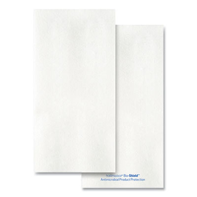 Bio-shield Dinner Napkins, 1-Ply, 17 x 17, 4.25 x 8.5 Folded, White, 300/Carton