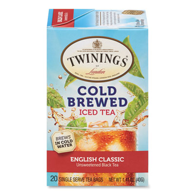 Cold Brew Iced Tea Bags, English Classic, 0.07 oz Tea Bag, 20/Box