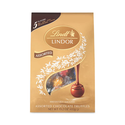 Lindor Assorted Truffles Platinum Bag, 15 oz, 36 Pieces, Ships in 1-3 Business Days
