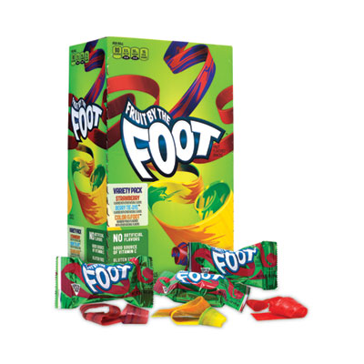 Fruit By The Foot Variety Pack, Assorted Flavors, 0.75 oz, 36 Pouches/Carton, Ships in 1-3 Business Days
