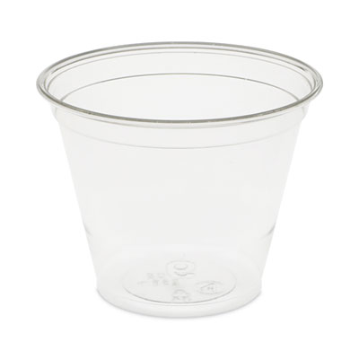 EarthChoice Recycled Clear Plastic Cold Cups, 9 oz, Clear, 975/Carton