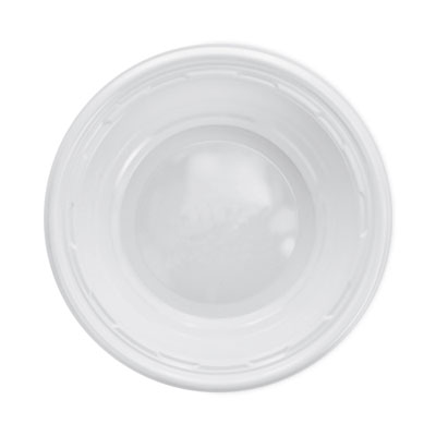 Famous Service Impact Plastic Dinnerware, Bowl, 5 to 6 oz, White, 125/Pack