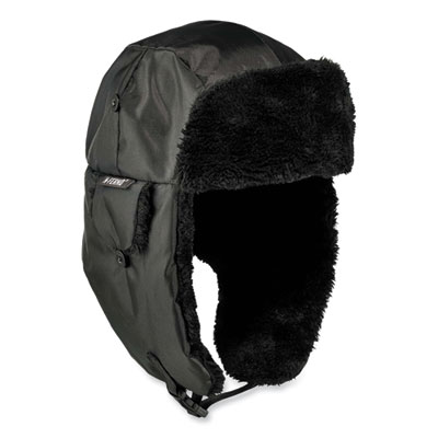 N-Ferno 6802ZI Zipper Trapper Hat + Universal Bump Cap, S/M, Black, Ships in 1-3 Business Days