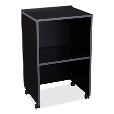AV Cart/Lectern Base, 21.12 x 17.5 x 33.75, Black, Ships in 1-3 Business Days