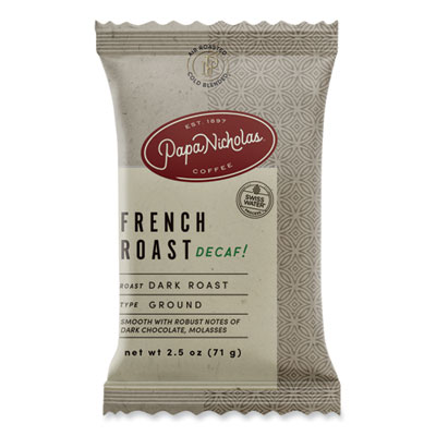 Premium Coffee, Decaffeinated French Roast, 18/Carton