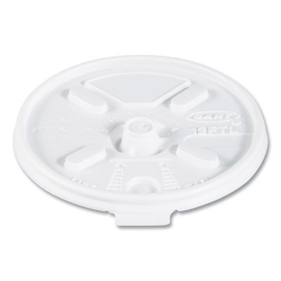 Lift n' Lock Plastic Hot Cup Lids, Fits 10 oz to 14 oz Cups, White, 1,000/Carton