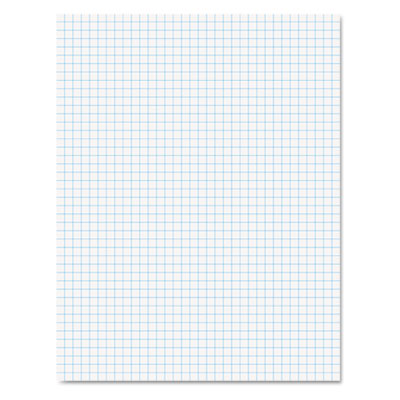 Quadrille Pads, Quadrille Rule (4 sq/in), 50 White (Heavyweight 20 lb Bond) 8.5 x 11 Sheets