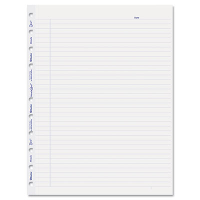 MiracleBind Ruled Paper Refill Sheets for all MiracleBind Notebooks and Planners, 11 x 9.06, White/Blue Sheets, Undated