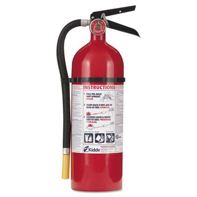 ProLine Pro 5 Multi-Purpose Dry Chemical Fire Extinguisher, 3-A, 40-B:C, 5.5 lb