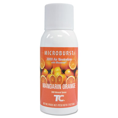 Microburst 3000 Refill, Mandarin Orange, 2 oz Aerosol Spray, 12/Carton