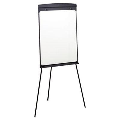 Magnetic Dry Erase Easel, 27 x 35, Graphite Surface, Graphite Plastic Frame