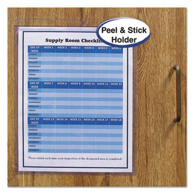 Self-Adhesive Shop Ticket Holders, Super Heavy, 50 Sheets, 9 x 12, 50/Box