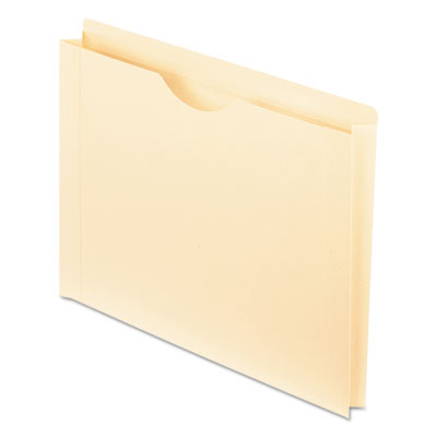 Manila Reinforced File Jackets, 2-Ply Straight Tab, Letter Size, Manila, 50/Box