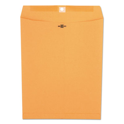 Kraft Clasp Envelope, 32 lb Bond Weight Kraft, #97, Square Flap, Clasp/Gummed Closure, 10 x 13, Brown Kraft, 100/Box