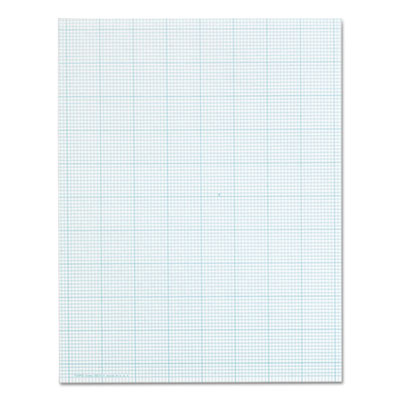 Cross Section Pads, Cross-Section Quadrille Rule (10 sq/in, 1 sq/in), 50 White 8.5 x 11 Sheets