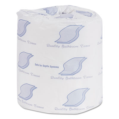 Bath Tissue, Wrapped, Septic Safe, 2-Ply, White, 300 Sheets/Roll, 96 Rolls/Carton
