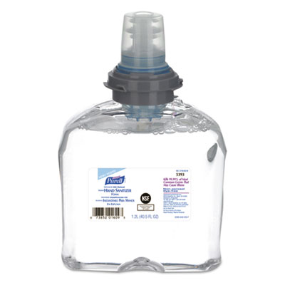 Advanced Hand Sanitizer E3-Rated Foam, 1,200 mL Refill, Fragrance-Free, 2/Carton