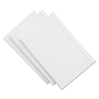 Ruled Index Cards, 3 x 5, White, 500/Pack