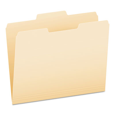 Manila File Folders, 1/3-Cut Tabs: Center Position, Letter Size, 0.75" Expansion, Manila, 100/Box
