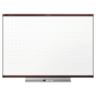 Prestige 2 Total Erase Whiteboard, 72 x 48, White Surface, Mahogany Fiberboard/Plastic Frame