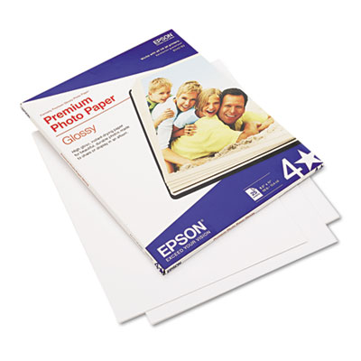 Premium Photo Paper, 10.4 mil, 8.5 x 11, High-Gloss Bright White, 25/Pack