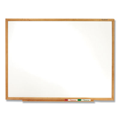 Classic Series Total Erase Dry Erase Boards, 96 x 48, White Surface, Oak Fiberboard Frame