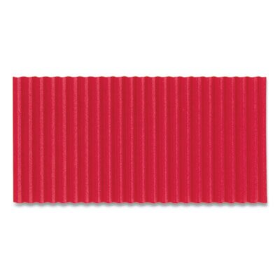 Corobuff Corrugated Paper Roll, 48" x 25 ft, Flame Red