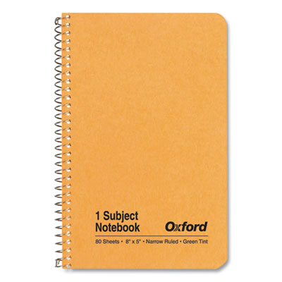 One-Subject Notebook, Narrow Rule, Natural Kraft Cover, (80) 8 x 5 Sheets
