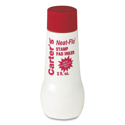 Neat-Flo Stamp Pad Inker, 2 oz Bottle, Red