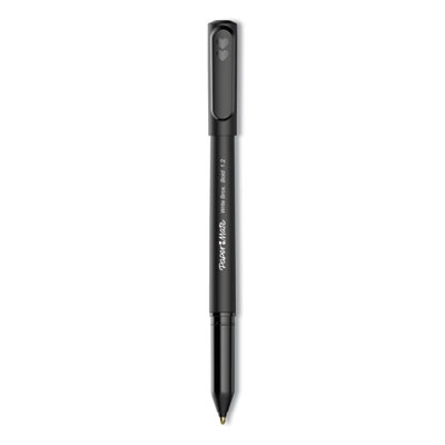 Write Bros. Ballpoint Pen, Stick, Bold 1.2 mm, Black Ink, Black Barrel, Dozen