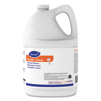 Stride Neutral Cleaner, Citrus, 1 gal, 4 Bottles/Carton
