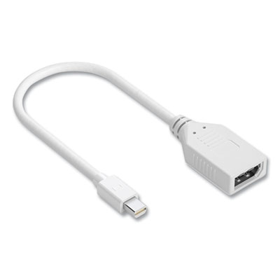 Mini DisplayPort to DisplayPort Adapter, 6", White