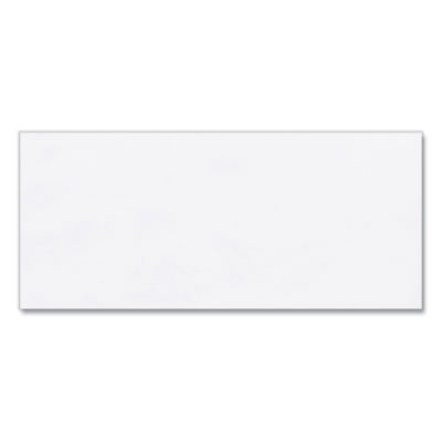 Open-Side Business Envelope, #10, Commercial Flap, Diagonal Seam, Gummed Closure, 4.13 x 9.5, White, 500/Box