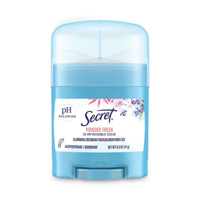 Invisible Solid Anti-Perspirant and Deodorant, Powder Fresh, 0.5 oz Stick
