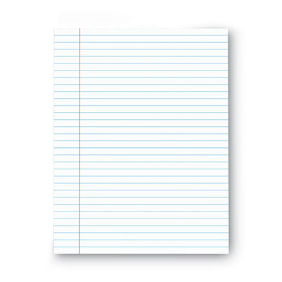 Glue Top Pads, Wide/Legal Rule, 50 White 8.5 x 11 Sheets, Dozen