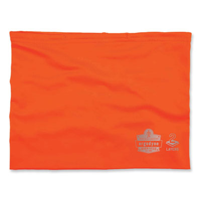 Chill-Its 6489 2-Layer Cooling Performance Knit Multi-Band, Polyester/Spandex, S/M, Hi-Vis Orange, Ships in 1-3 Business Days