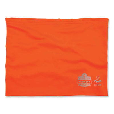 Chill-Its 6489 2-Layer Cooling Performance Knit Multi-Band, Polyester/Spandex, L/XL, HiVis Orange, Ships in 1-3 Business Days